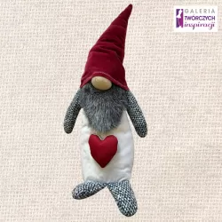 Czerwony Mikołajek (2) - Lalka tekstylna 48 cm